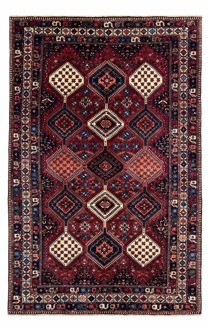 Perserteppich - Nomadic 202 x 300 cm - dunkelrot