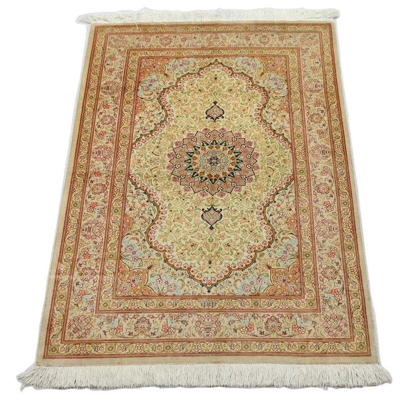 Seidenteppich - Ghom Seide - Premium 100 x 150 cm Teppichbrücke