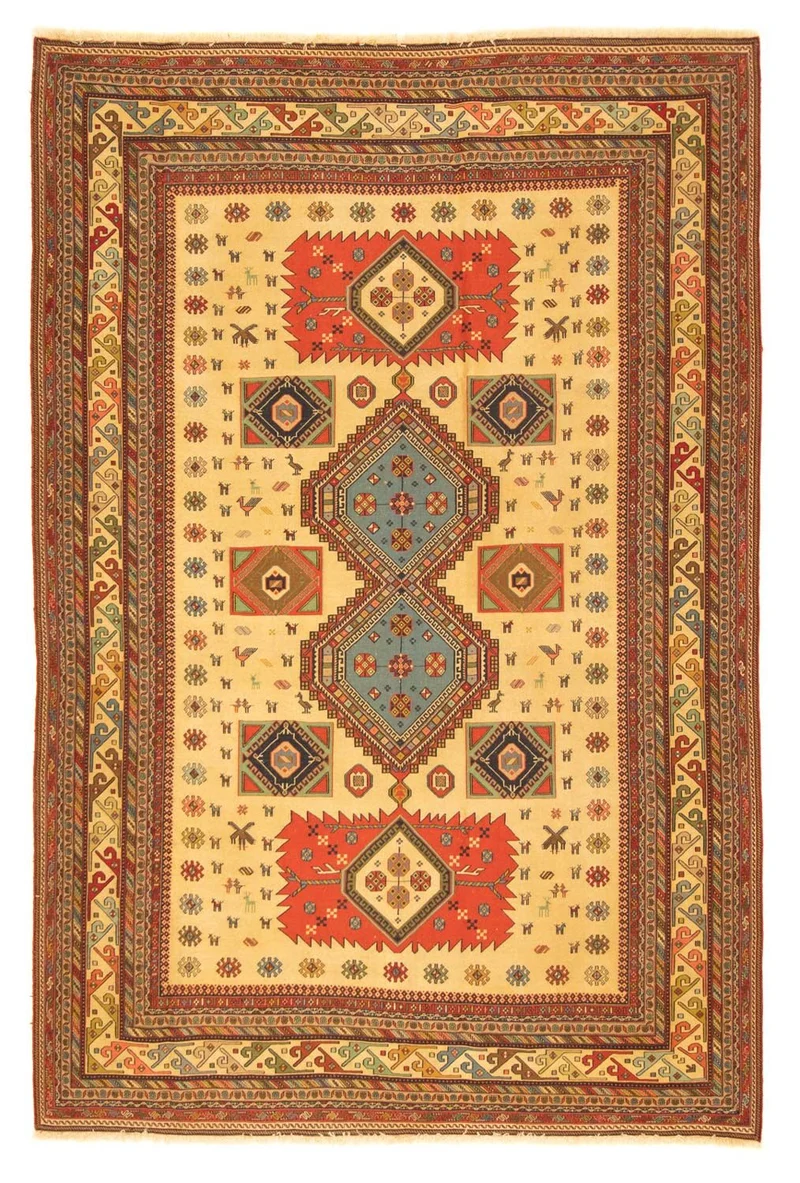 Kelim Teppich - Oriental 201 x 298 cm - gold