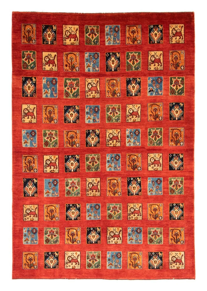 Ziegler Teppich 160 x 227 cm - rot