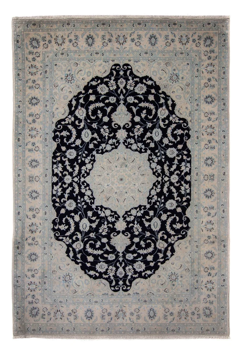 Perserteppich - Nain 253 x 352 cm - dunkelblau