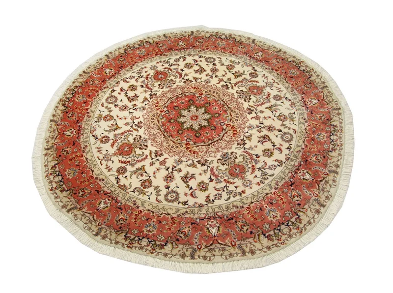 Perserteppich - Täbriz - Royal 230 x 230 cm Runder Teppich