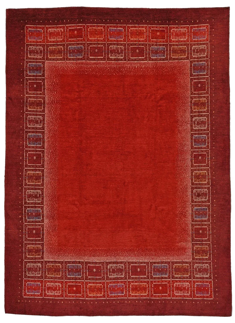 Gabbeh Teppich - Kaschkuli Perser 257 x 353 cm - rot