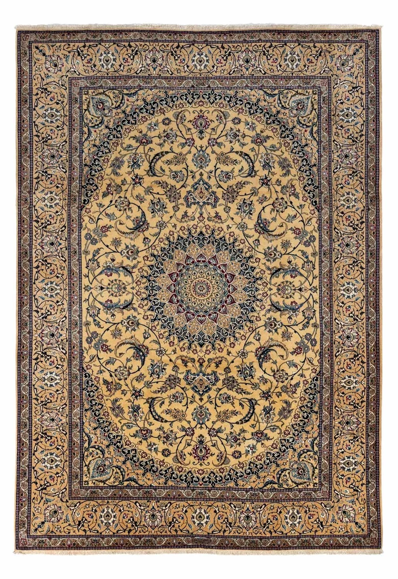 Perserteppich - Nain - Royal 255 x 353 cm - dunkelbeige
