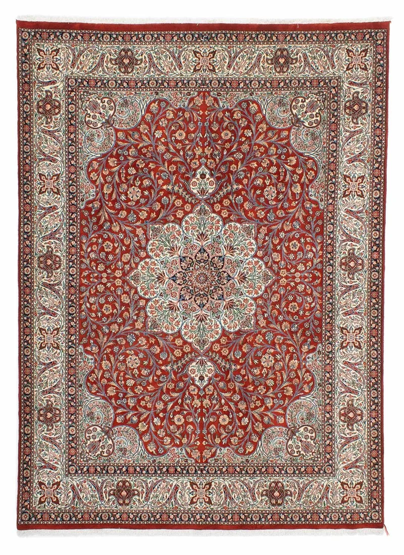 Perserteppich - Ghom 209 x 274 cm - rot