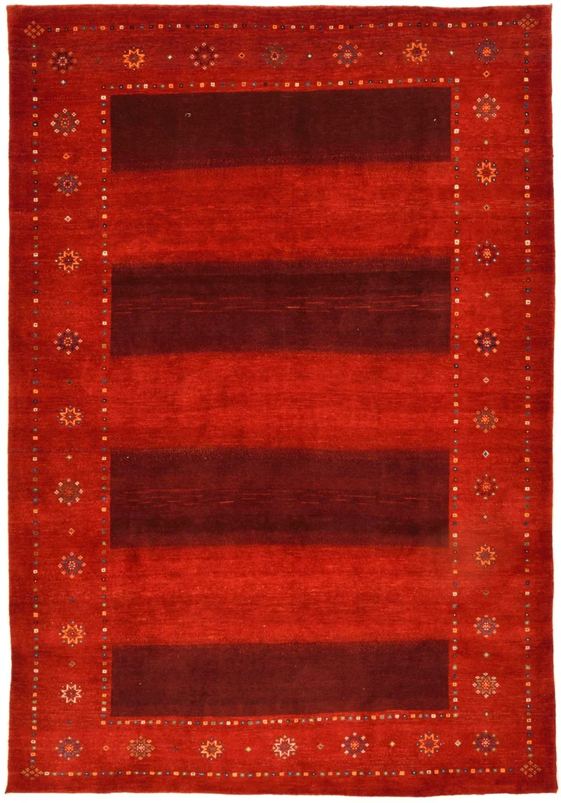 Gabbeh Teppich - Loribaft Perser 230 x 332 cm - rot