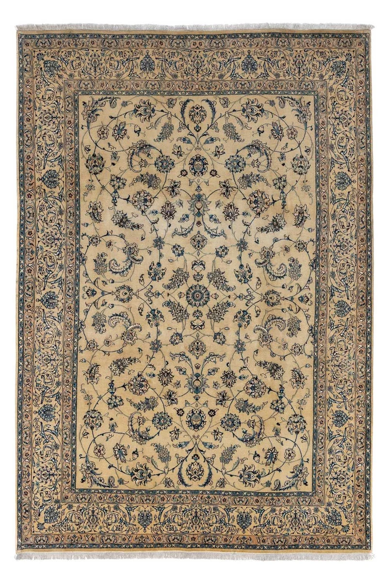 Perserteppich - Nain - Royal 243 x 352 cm - hellbraun