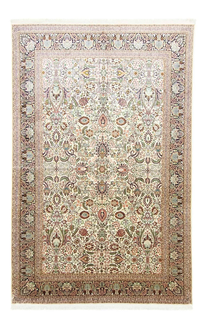 Seidenteppich - Kaschmir Seide 211 x 316 cm Wohnzimmer Teppich