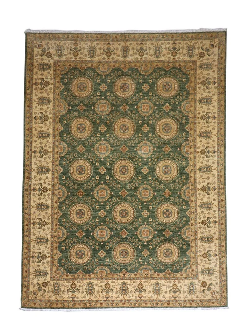 Ziegler Teppich 273 x 356 cm - grün