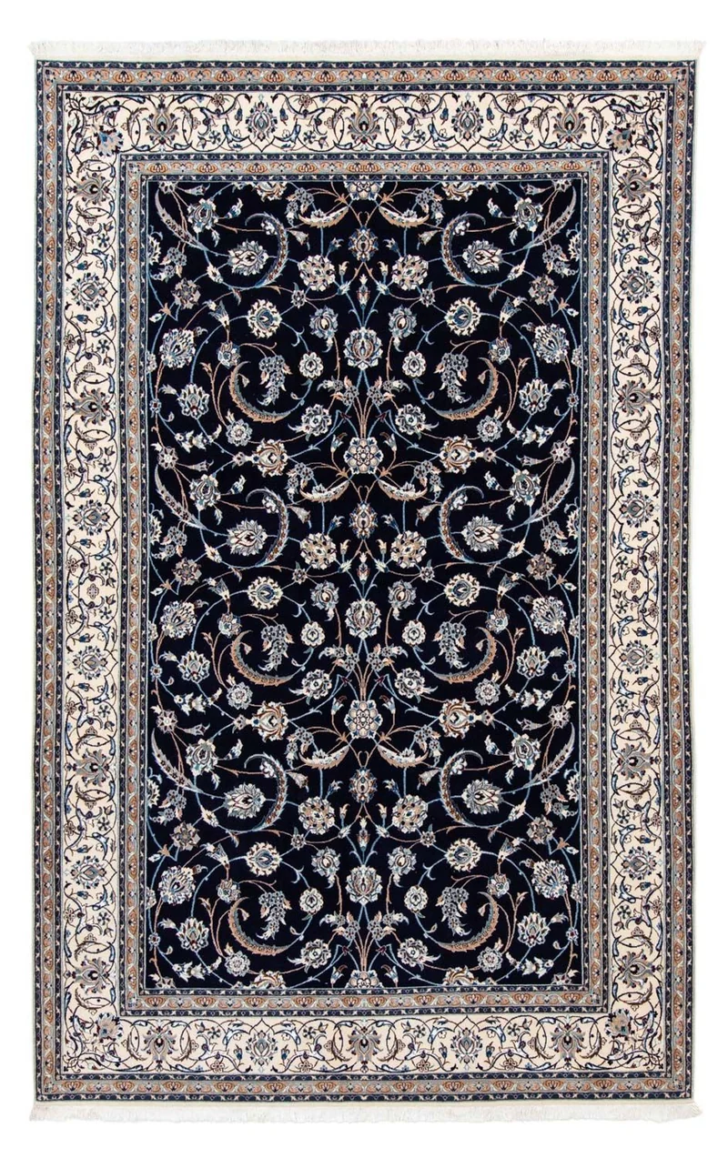 Perserteppich - Nain - Royal 208 x 308 cm - schwarz