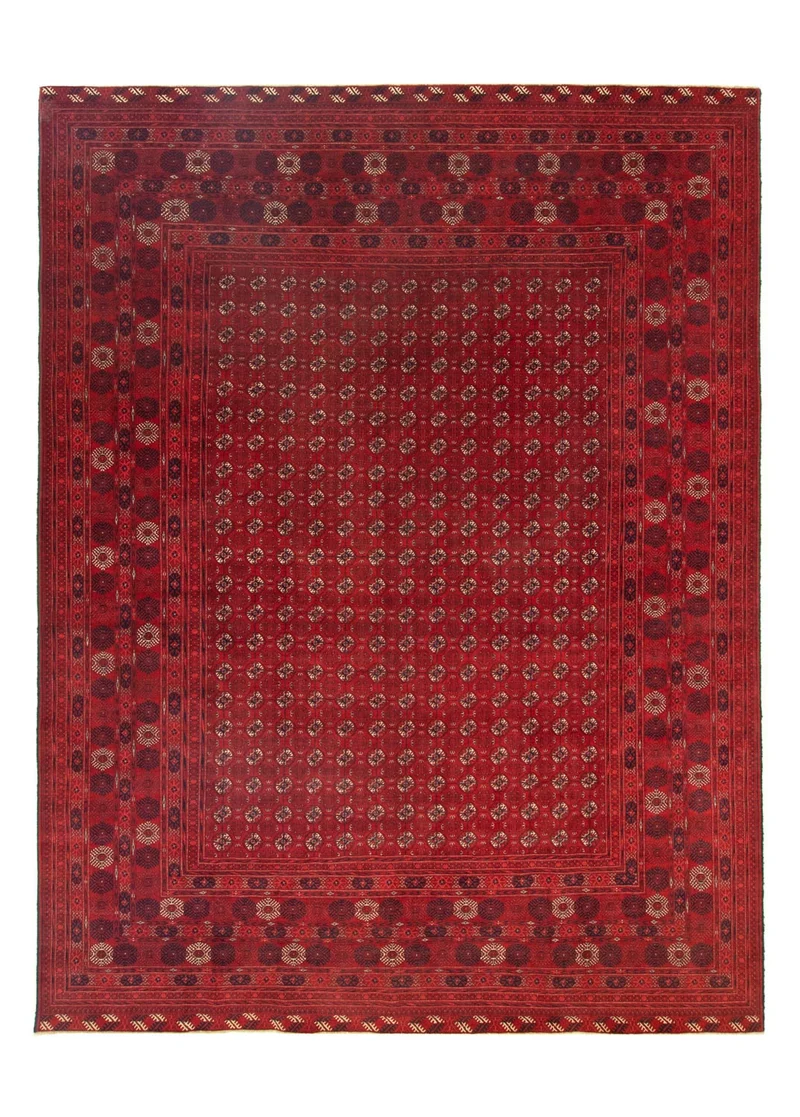 Afghan Teppich - Buchara 292 x 390 cm - dunkelrot