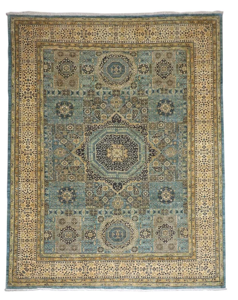 Ziegler Teppich 270 x 355 cm - hellblau