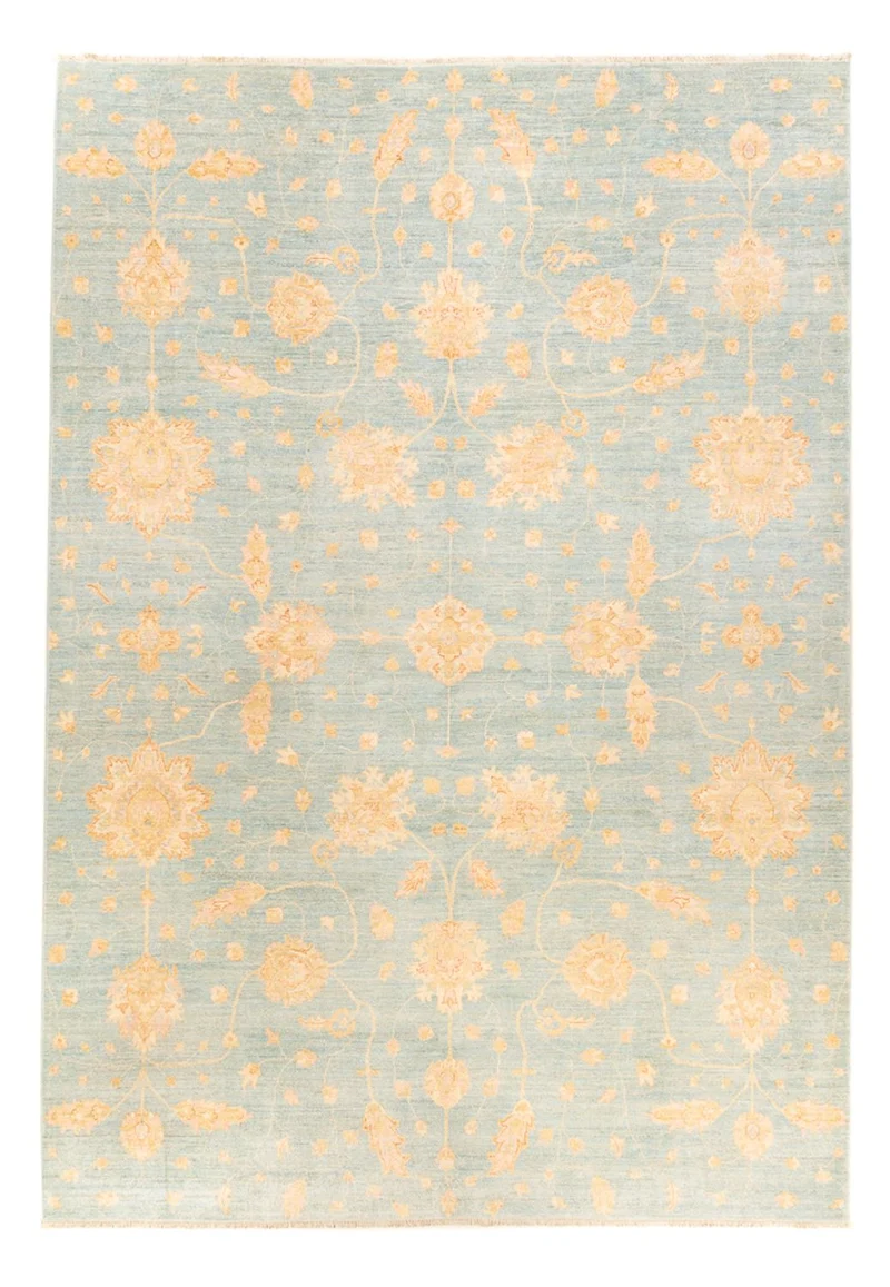 Ziegler Teppich - 253 x 352 cm - hellblau