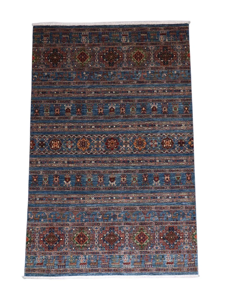 Ziegler Teppich 204 x 297 cm - seeblau