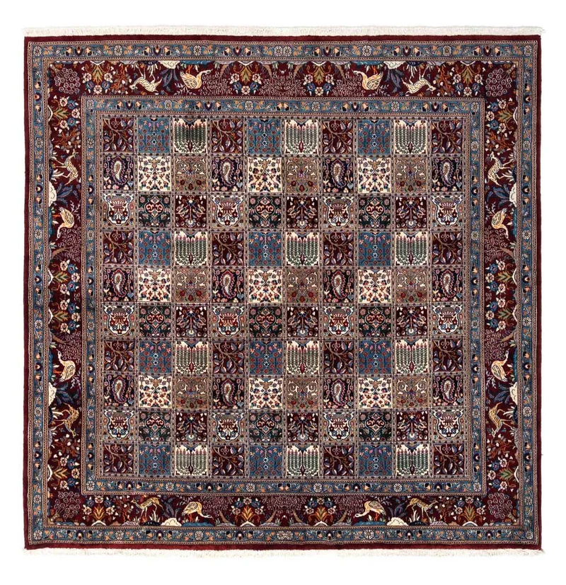 Perserteppich - Classic 245 x 246 cm - dunkelrot
