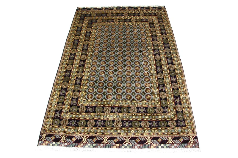 Afghan Teppich 199 x 298 cm - blau