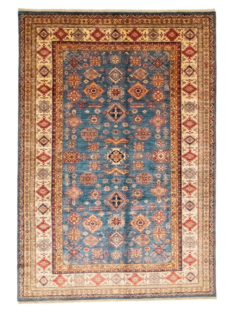 Ziegler Teppich - Kazak 205 x 303 cm - hellblau