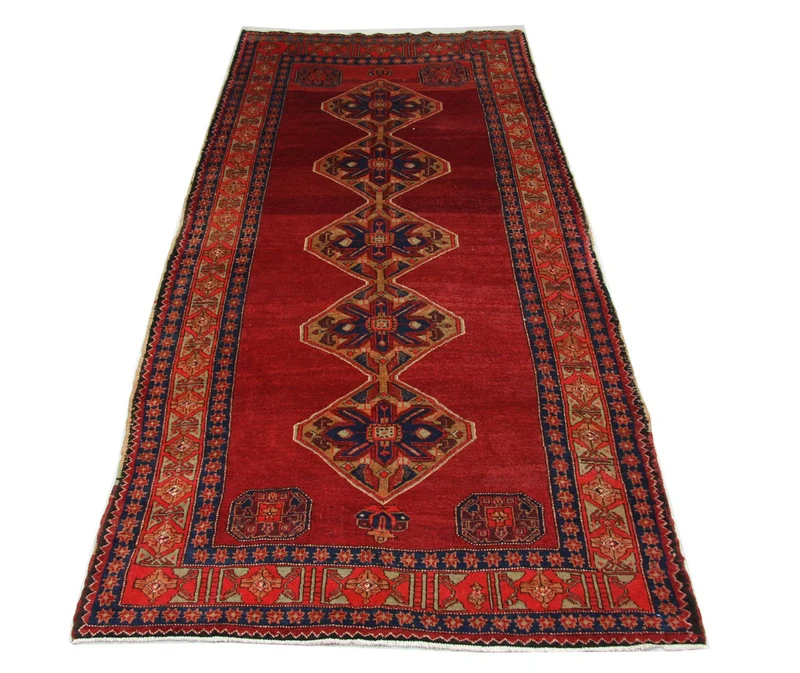 Perserteppich - Nomadic 178 x 369 cm - rot