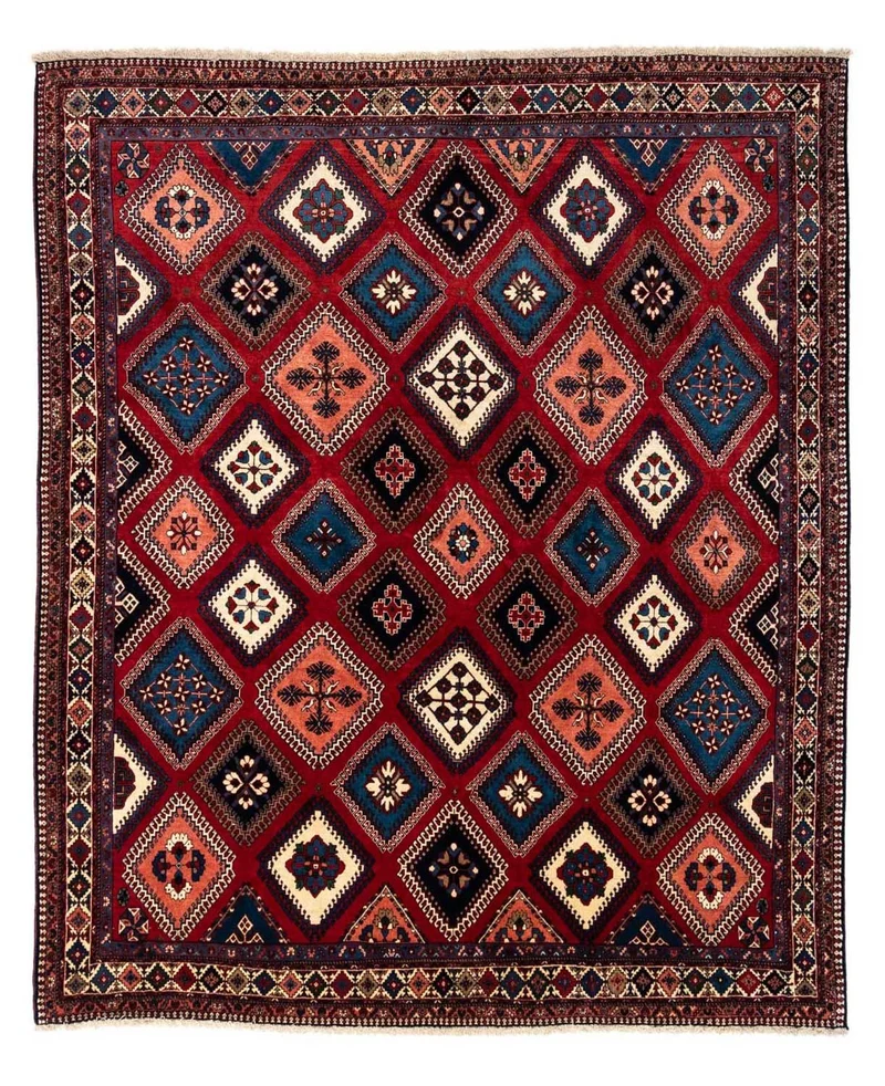Perserteppich - Nomadic 252 x 290 cm - dunkelrot