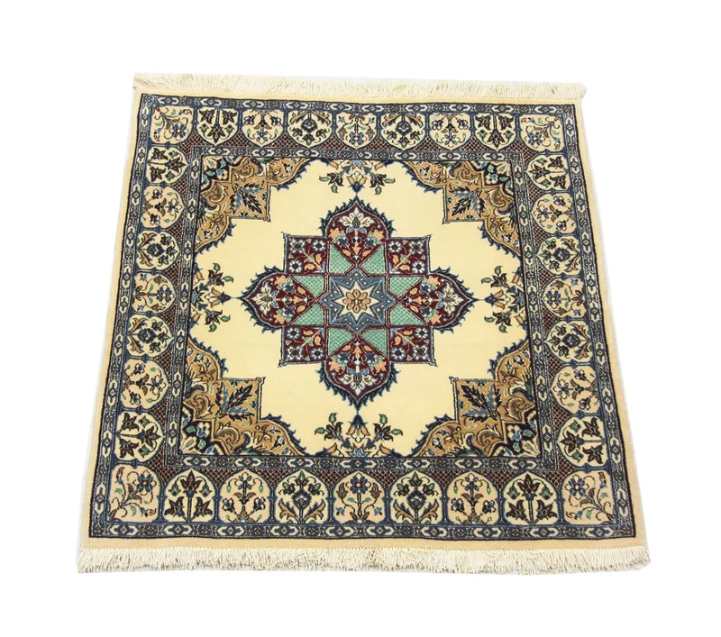 Perserteppich - Nain 97 x 105 cm Teppich Quadratisch