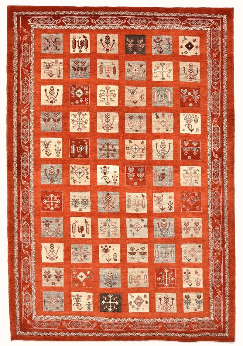Gabbeh Teppich - Loribaft Perser 173 x 258 cm - rot