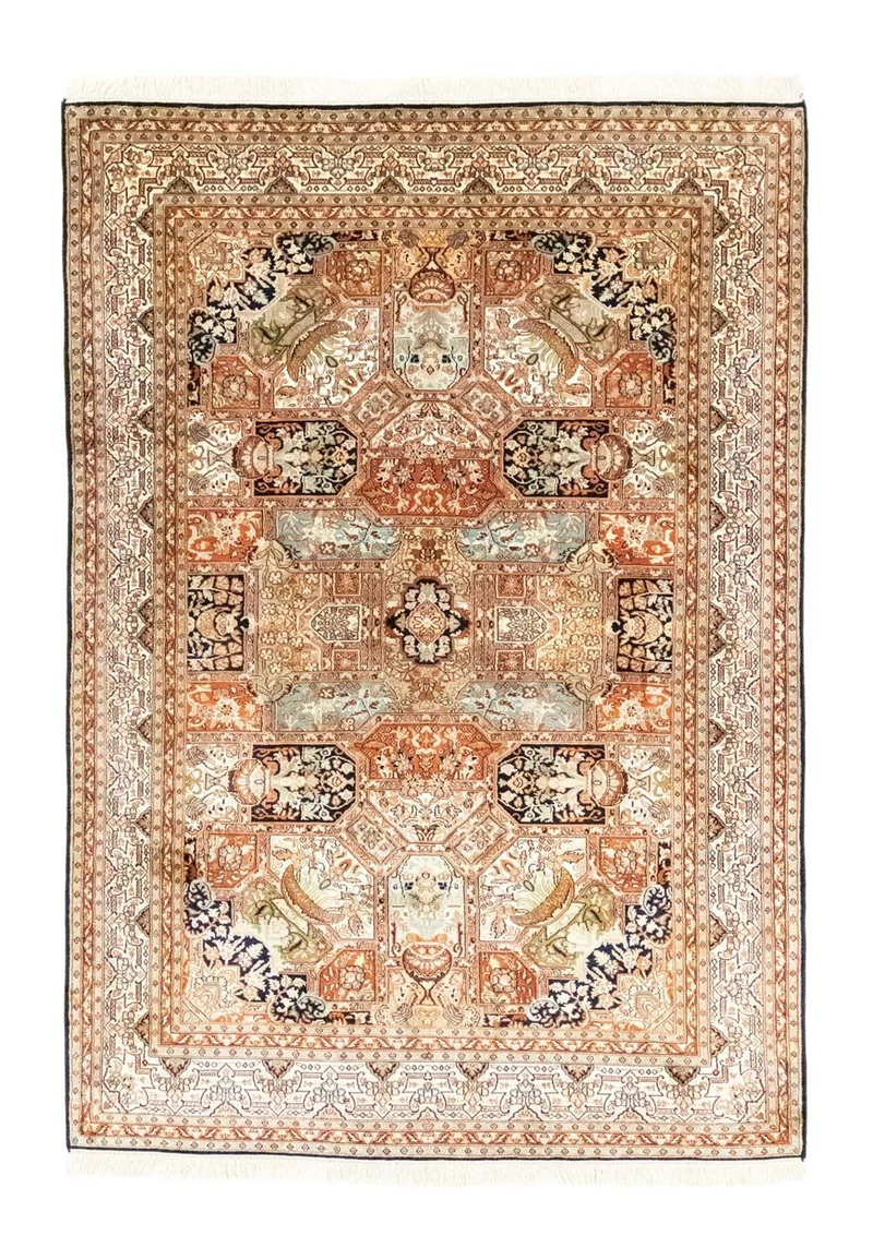 Seidenteppich - Kaschmir Seide 152 x 229 cm Wohnzimmer Teppich