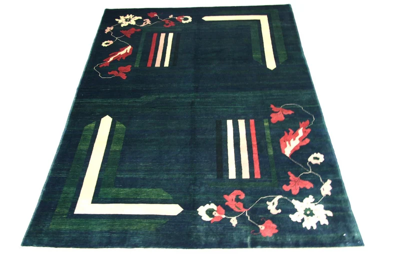 Ziegler Teppich - Modern 204 x 298 cm - blau