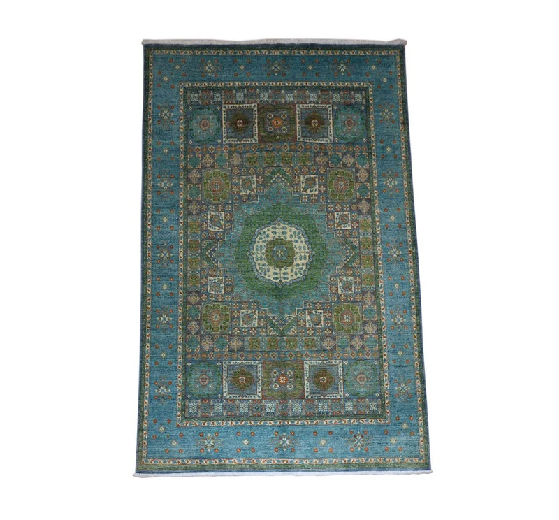 Ziegler Teppich 202 x 306 cm - seeblau
