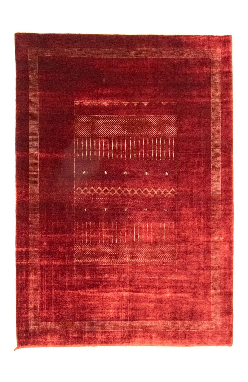 Gabbeh Teppich - Indus 204 x 291 cm - rot