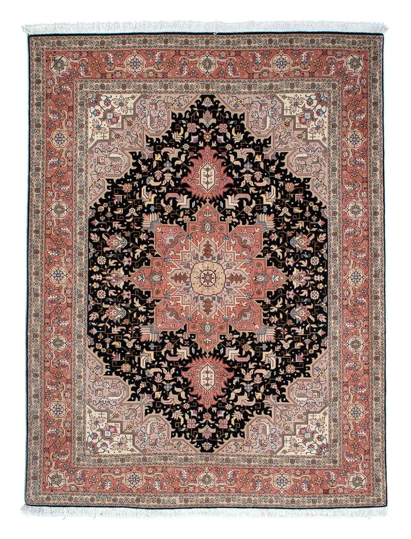 Perserteppich - Täbriz - Royal 152 x 196 cm - dunkelblau