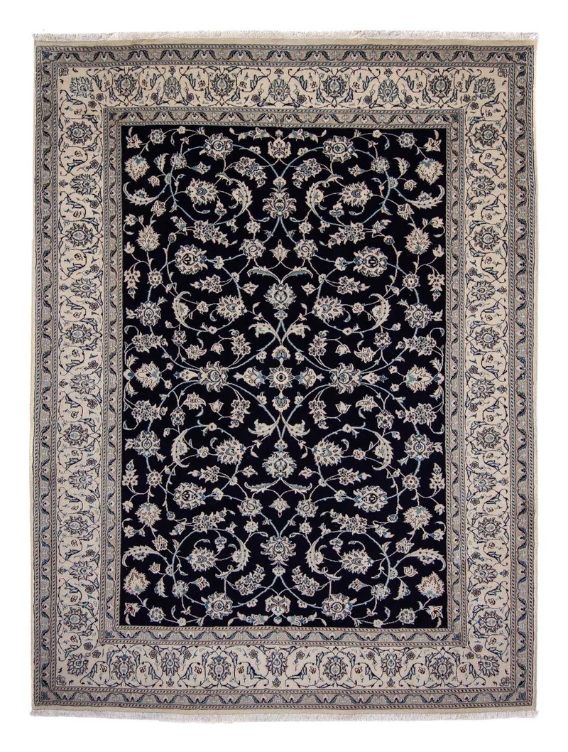 Perserteppich - Nain 245 x 338 cm - dunkelblau
