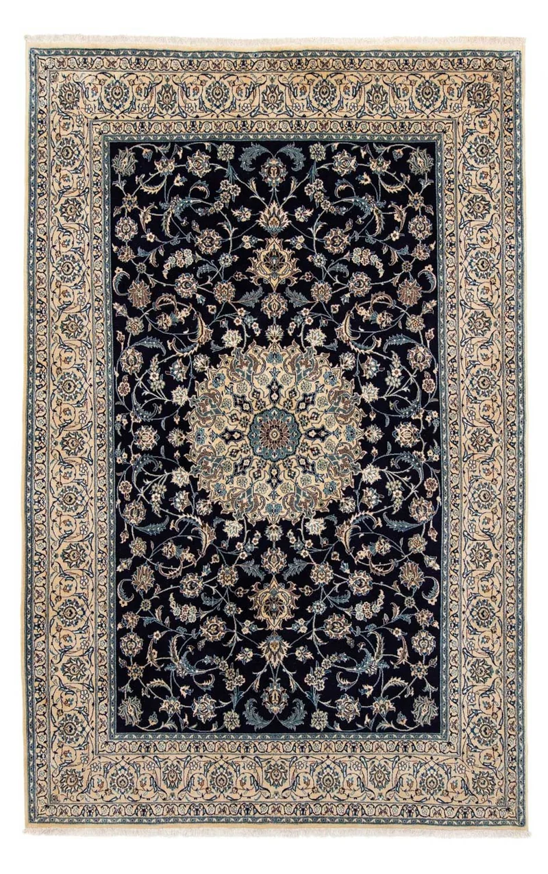 Perserteppich - Nain - Royal 198 x 286 cm - schwarz