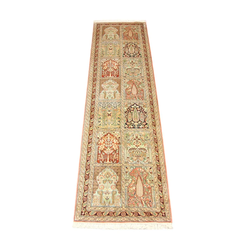 Seidenteppich - Kaschmir Seide 78 x 307 cm Teppich Läufer
