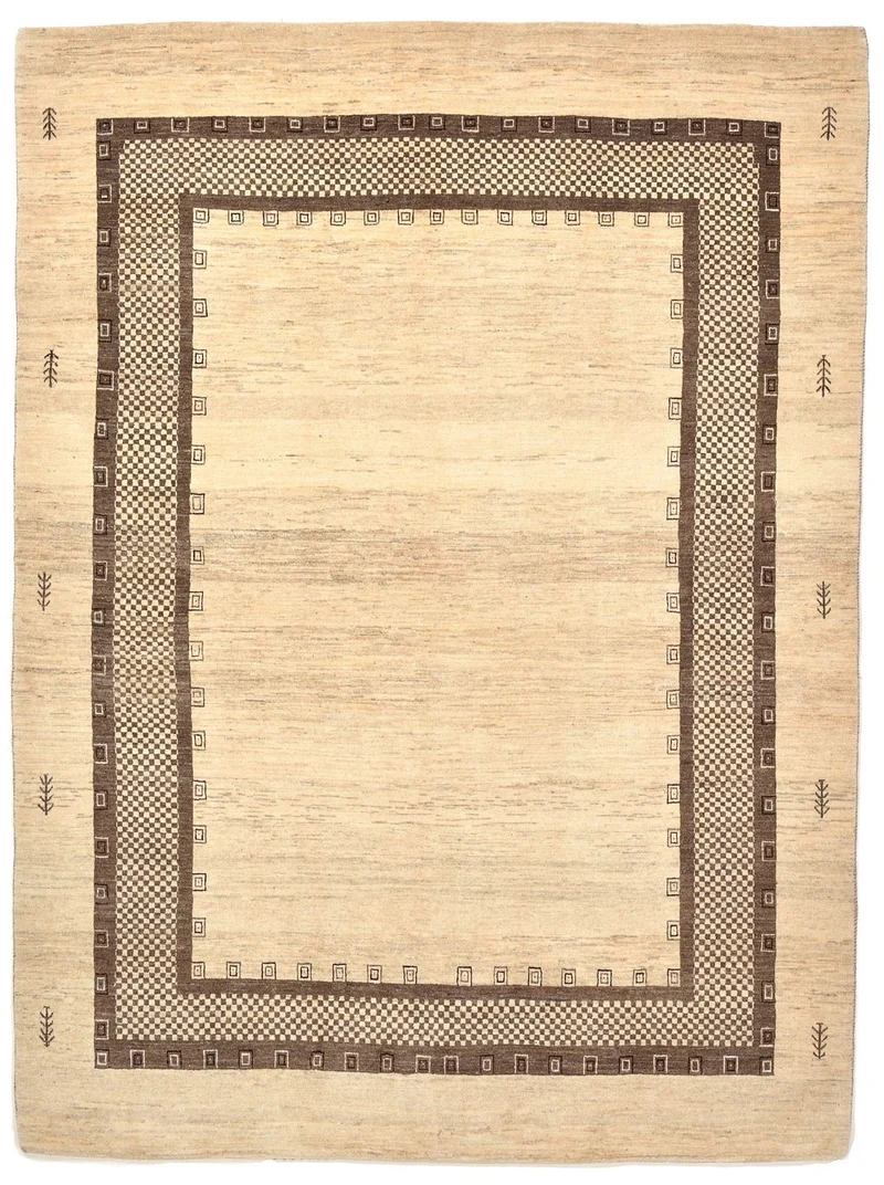 Gabbeh Teppich - Loribaft Perser 176 x 242 cm - beige