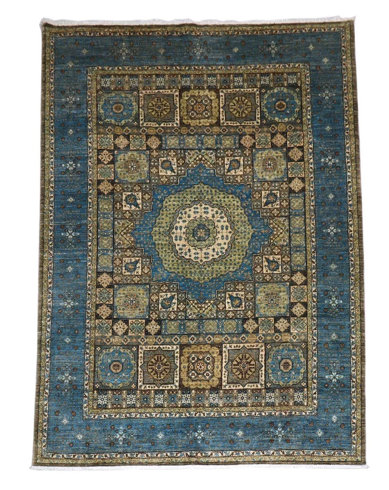 Ziegler Teppich 210 x 274 cm - blau