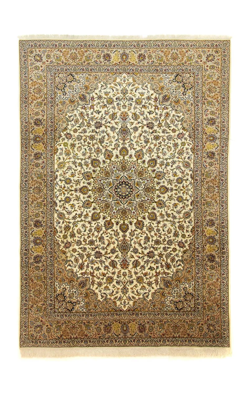 Perserteppich - Keshan 250 x 364 cm - beige