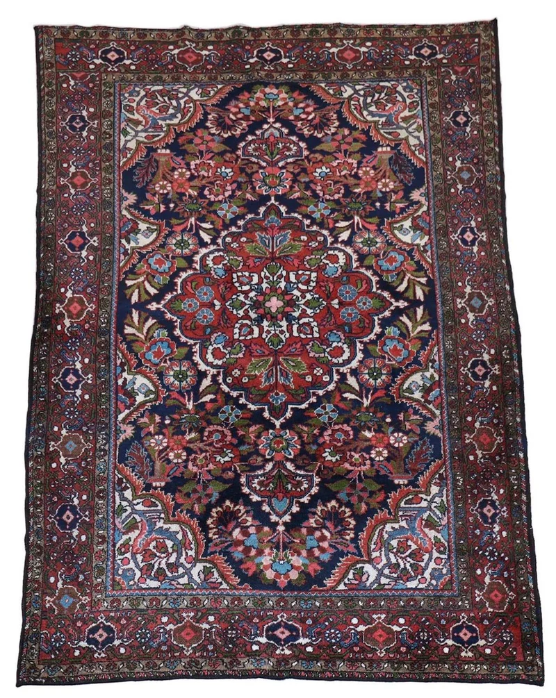 Perserteppich - Nomadic 142 x 205 cm - dunkelblau