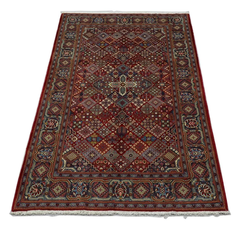 Perserteppich - Keshan 140 x 220 cm - dunkelrot