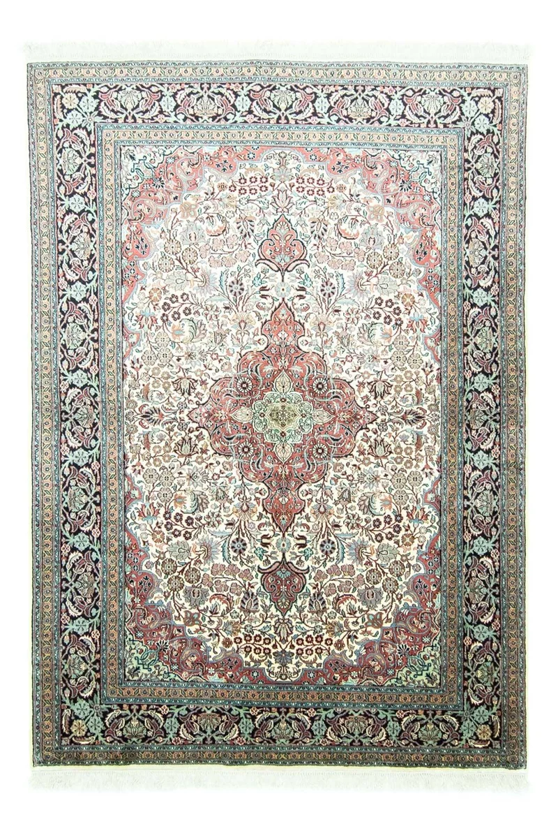 Seidenteppich - Kaschmir Seide 153 x 218 cm Wohnzimmer Teppich