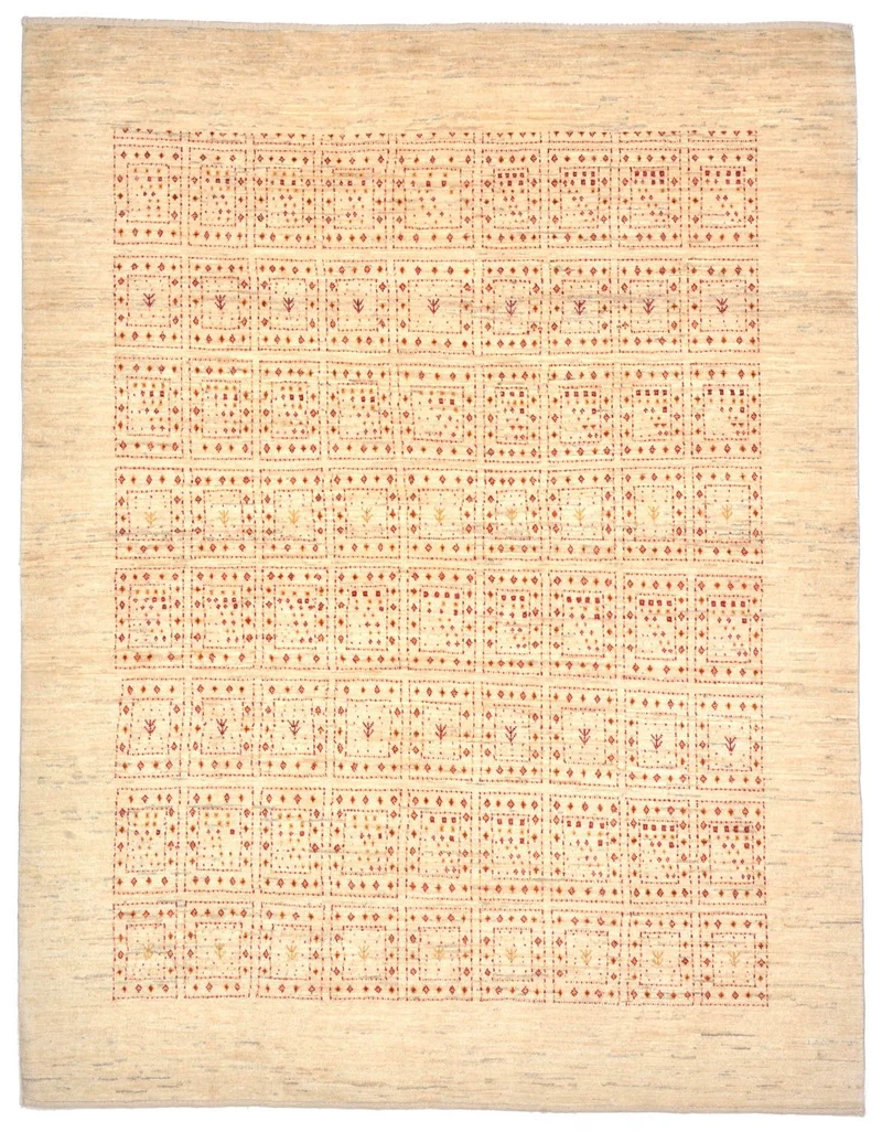 Gabbeh Teppich - Loribaft Perser 157 x 202 cm - beige