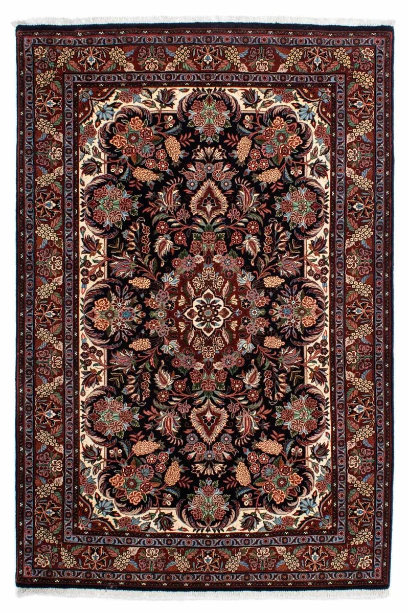 Perserteppich - Bidjar 133 x 210 cm - dunkelblau