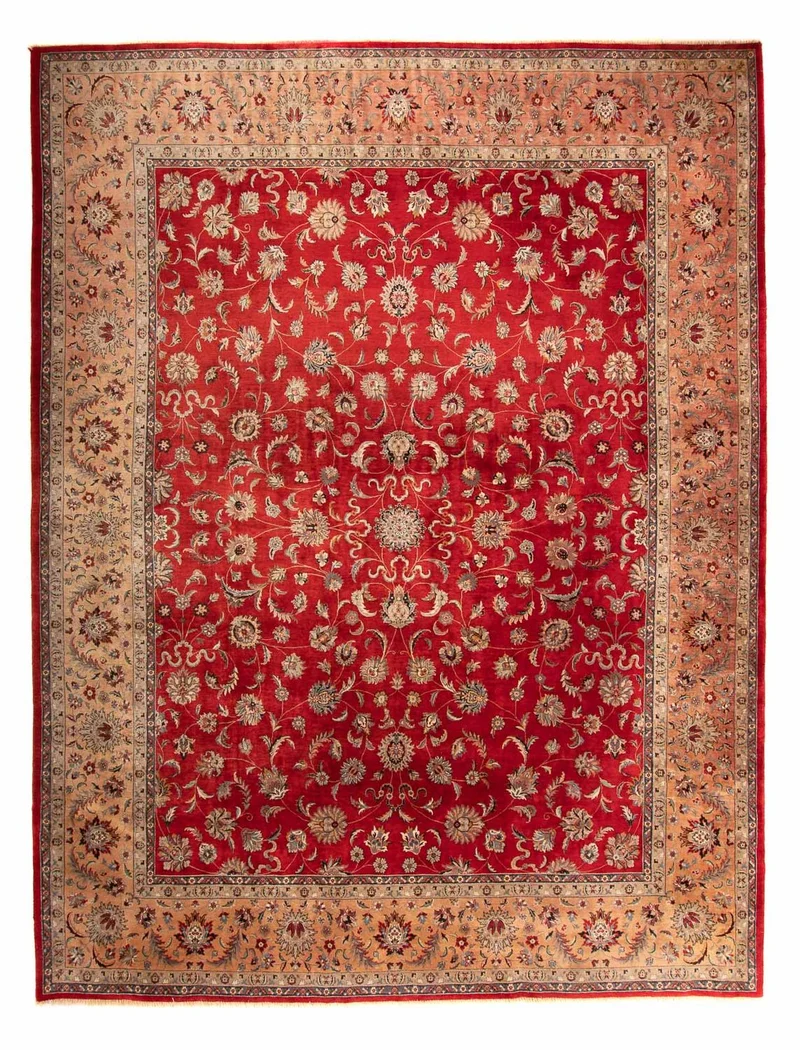 Orientteppich - Täbriz 280 x 363 cm - dunkelrot