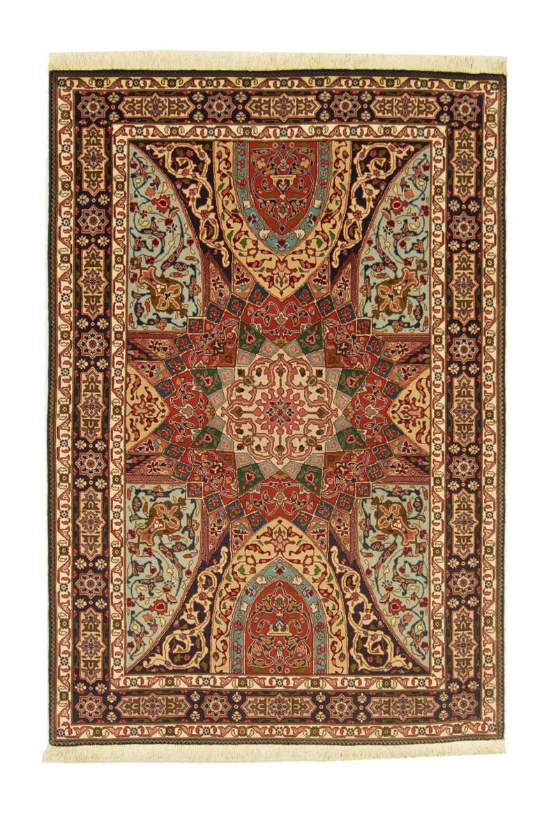 Perserteppich - Täbriz - Royal 102 x 151 cm Teppichbrücke