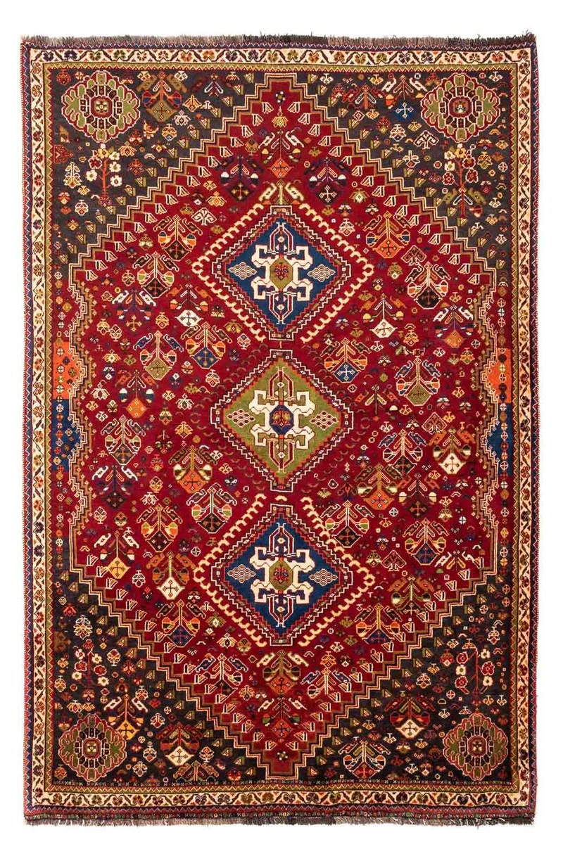 Perserteppich - Nomadic 173 x 257 cm - dunkelrot