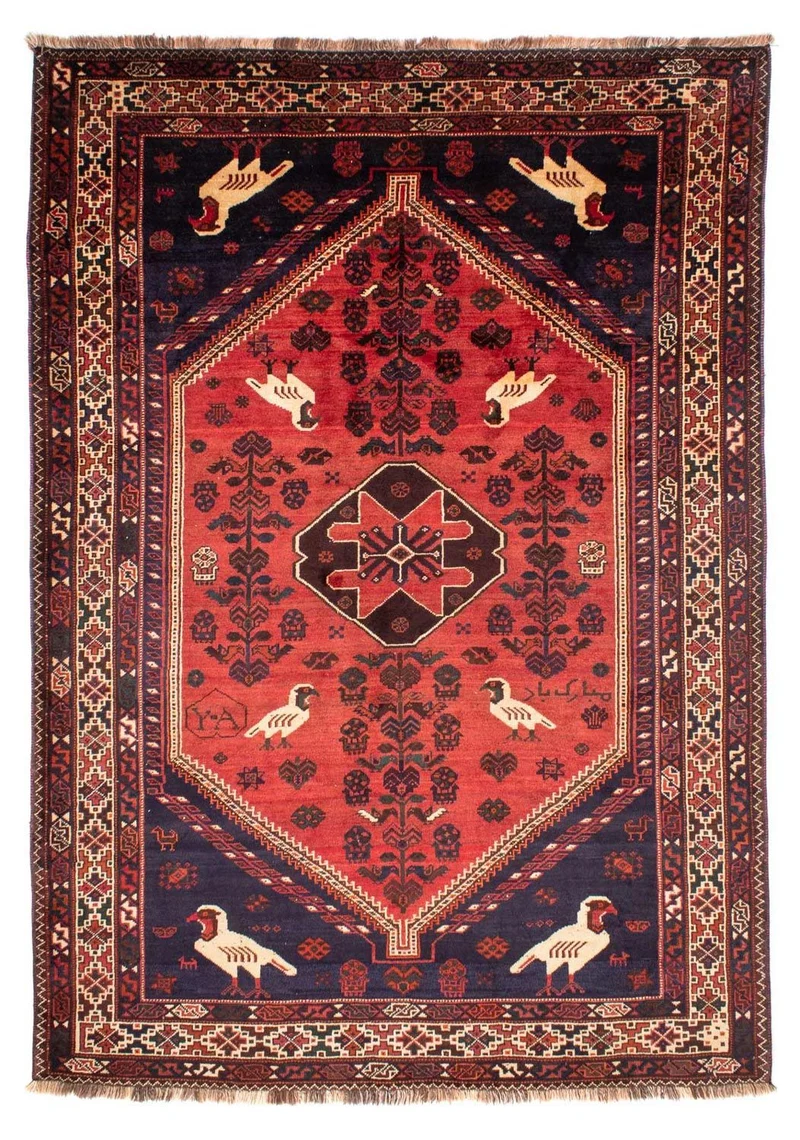 Perserteppich - Nomadic 215 x 312 cm - hellrot