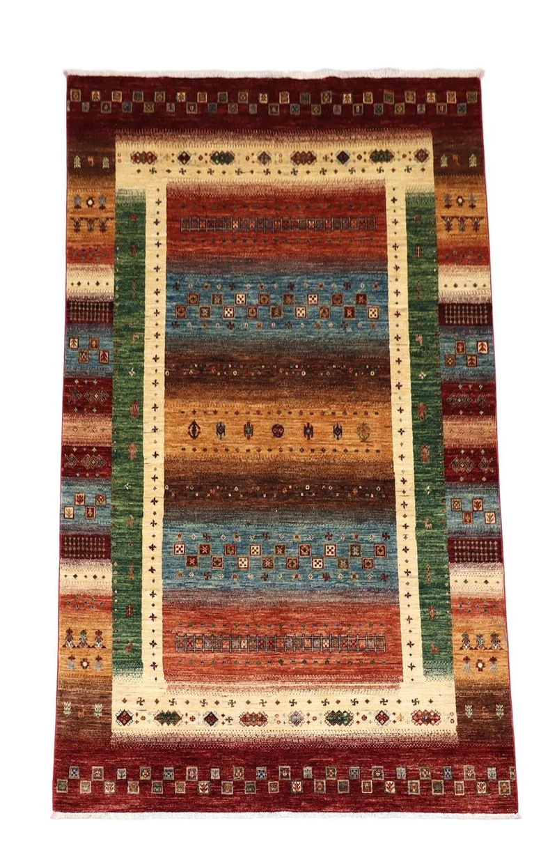 Ziegler Teppich 172 x 278 cm - dunkelrot