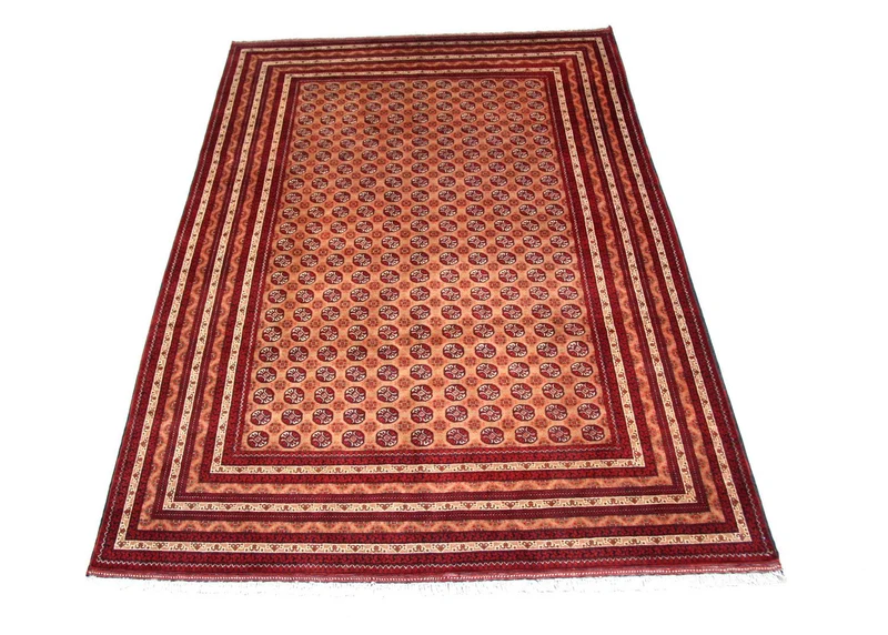 Afghan Teppich - Buchara 199 x 294 cm - rot