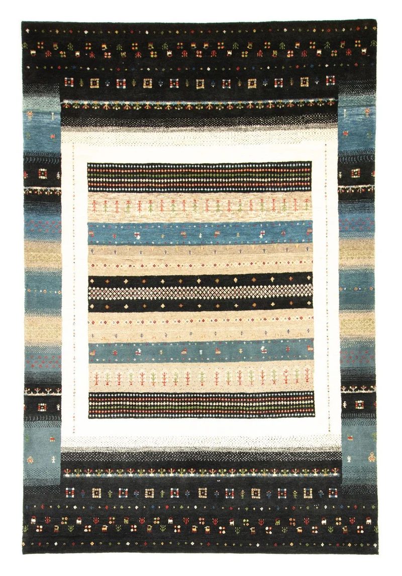 Gabbeh Teppich - Loribaft Indus 169 x 243 cm - mehrfarbig