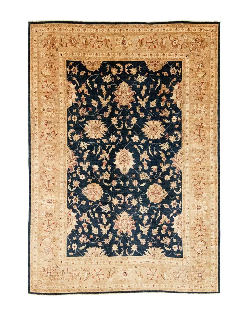 Ziegler Teppich 206 x 290 cm - blau