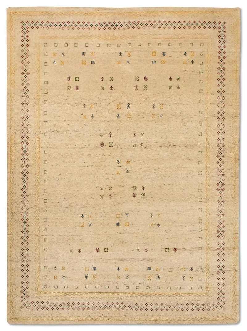 Gabbeh Teppich - Loribaft Indus 300 x 400 cm - beige